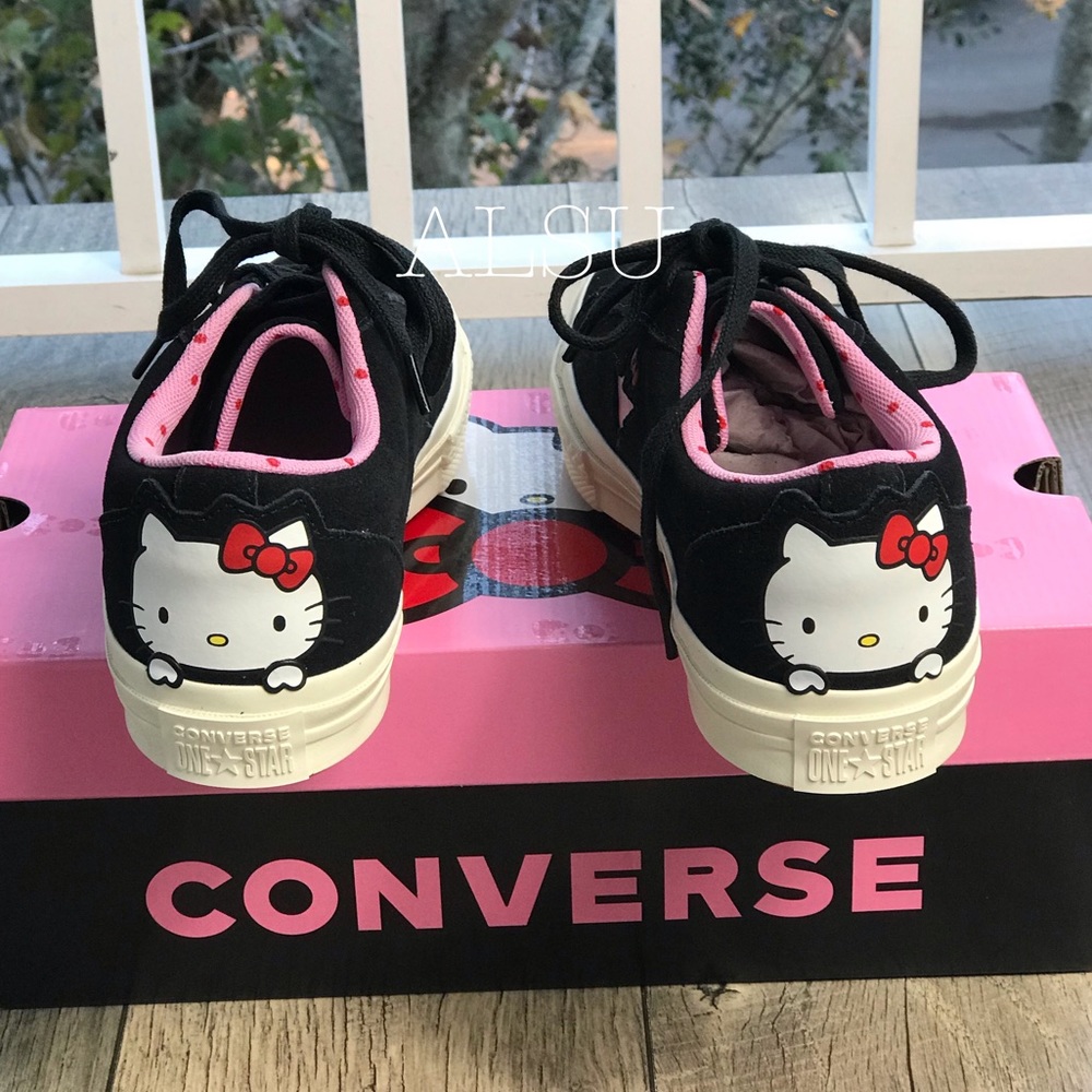Conv&Hello Kitty One Star OX 38c Black PrismPink W - Picture 7 of 8